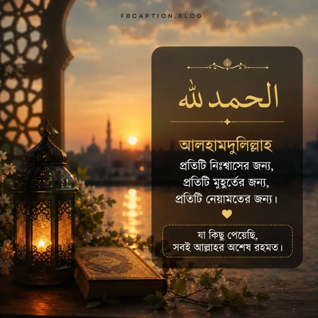 আলহামদুলিল্লাহ স্ট্যাটাস
