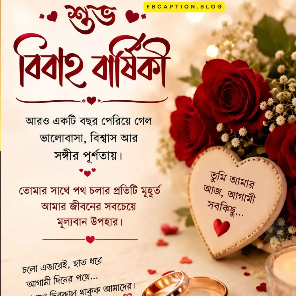 নিজের বিবাহ বার্ষিকী স্ট্যাটাস