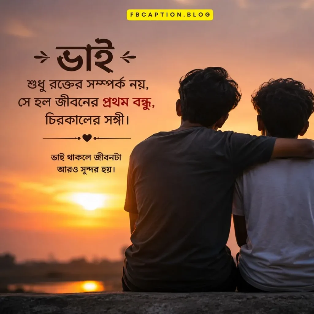 ভাই নিয়ে ক্যাপশন