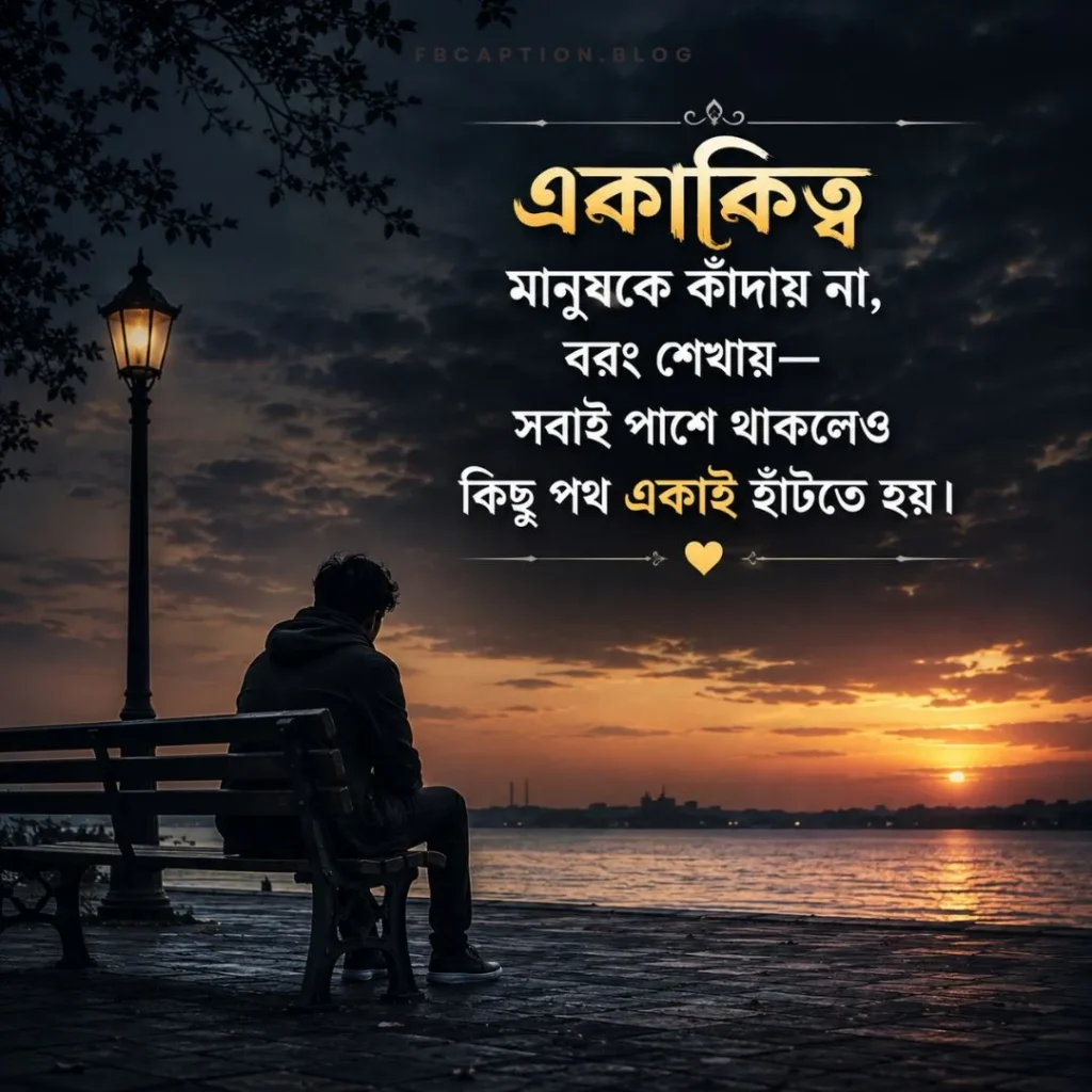একাকিত্ব জীবন নিয়ে স্ট্যাটাস