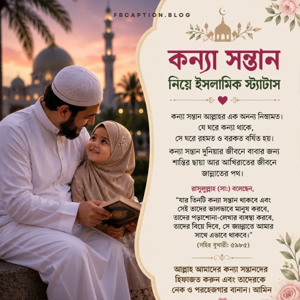 কন্যা সন্তান নিয়ে ইসলামিক স্ট্যাটাস