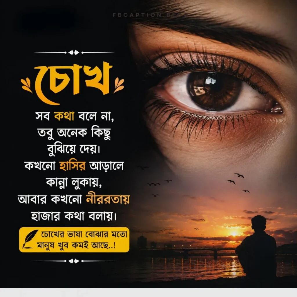 চোখ নিয়ে স্ট্যাটাস