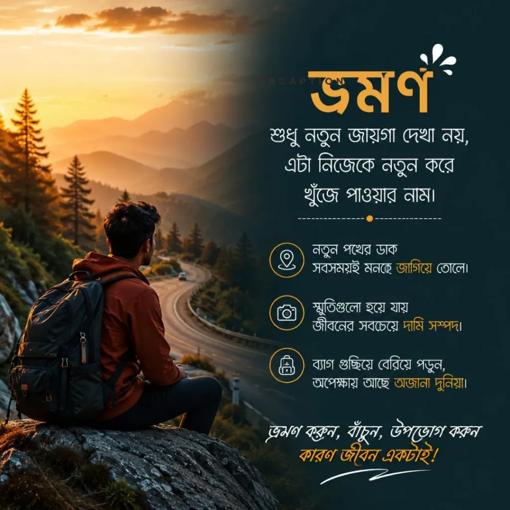 ভ্রমণ নিয়ে স্ট্যাটাস
